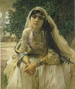 unknow artist Arab or Arabic people and life. Orientalism oil paintings 331
